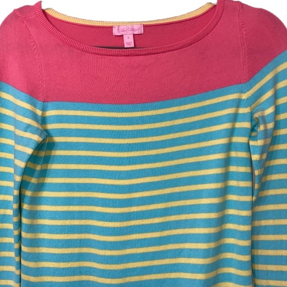 Lilly Pulitzer Maria BoatNeck Striped Pullover Sweater Size S - Picture 4 of 11